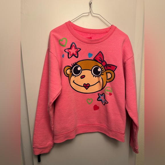 Hanes Other - Hanes Early 2000’s ComfortBlend Bright Pink Sweatshirt